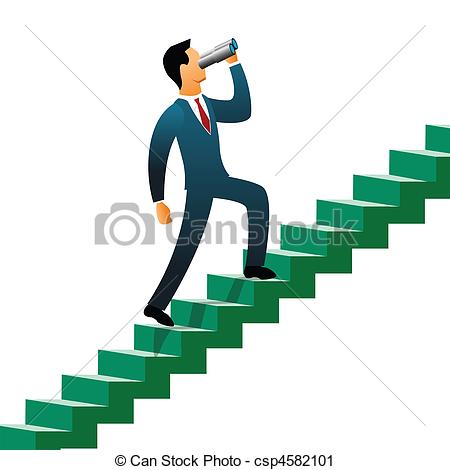 ... Vision - Businessmen Climbing Up Ste-... vision - Businessmen climbing up steps-14