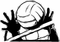 Black And White Picture Of Two Hands Blo-black and white picture of two hands blocking a volleyball-1
