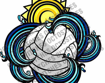 Vector Ocean Waves Volleyball Clipart-Vector Ocean Waves Volleyball Clipart-6