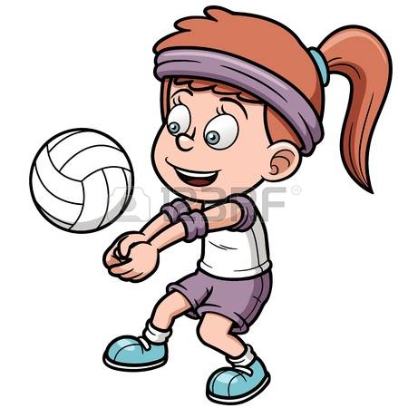 Volleyball Player: Vector Illustration O-volleyball player: Vector illustration of Young volleyball player Illustration-16