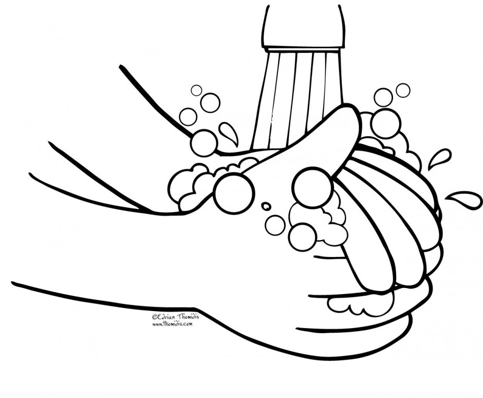 Wash Hands Clip Art Black And White - Cl-Wash hands clip art black and white - ClipartFox-12