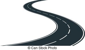 ... Winding Road - Isolated Winding Road-... winding road - isolated winding road - clip art illustration-17