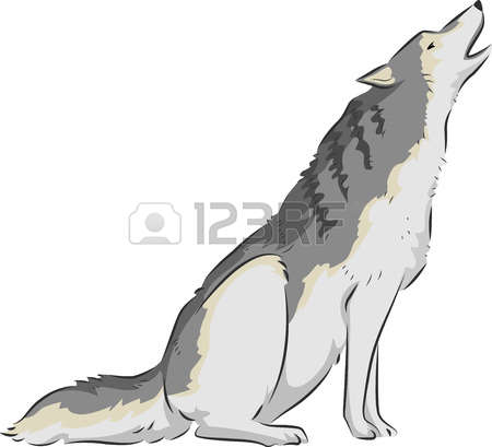Wolf Howling: Illustration Of A Wolf How-wolf howling: Illustration of a Wolf Howling on Top of its Lungs-14