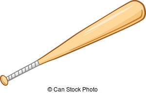 Baseball bat vector clipart f