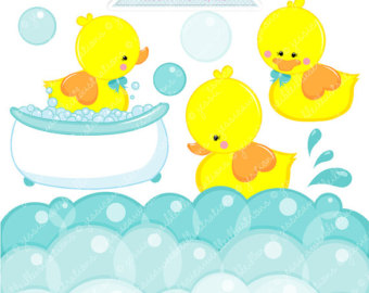 Yellow Rubber Duckie Cute Digital Clipar-Yellow Rubber Duckie Cute Digital Clipart - Commercial Use OK - Digital Rubber Duck Graphics - Yellow Duck Clipart-17