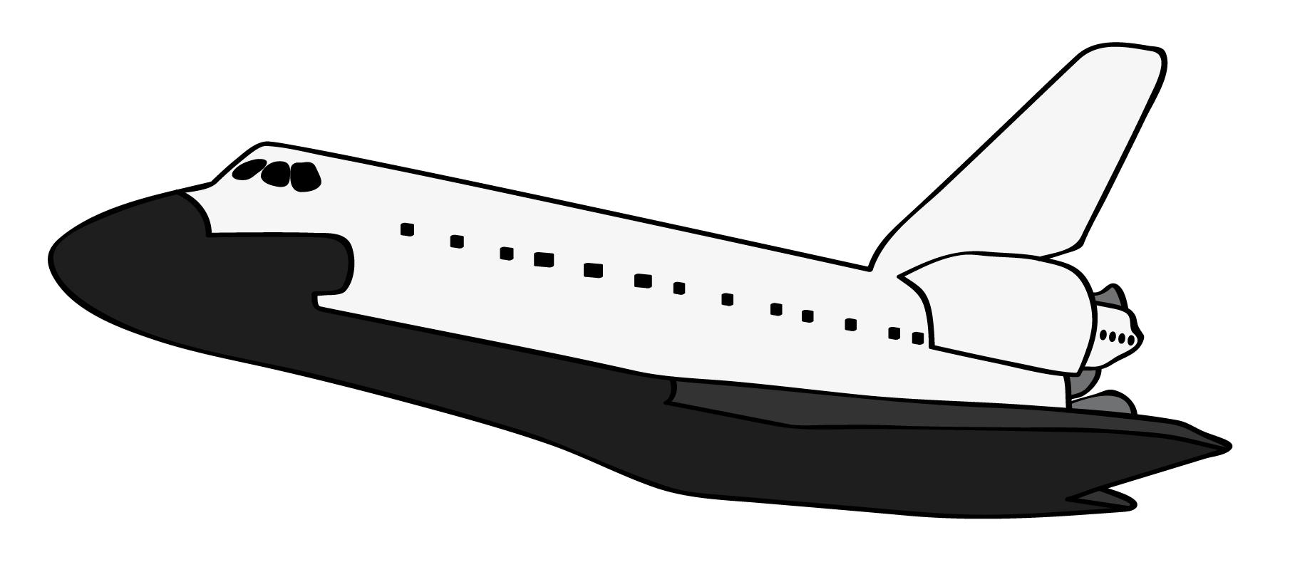 You Can Use This Simple Space Shuttle Cl-You can use this simple space shuttle clip art on your personal or commercial projects like magazines, school projects, e-books, reports, newspapers, ...-15