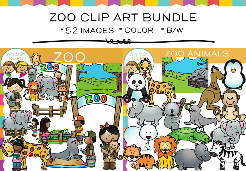 Zoo Clip Art Bundle-Zoo Clip Art Bundle-9