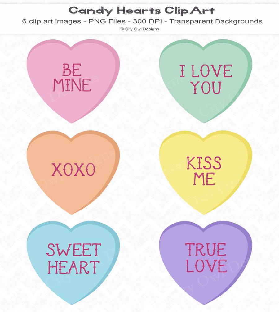 Candy Heart Clipart--19